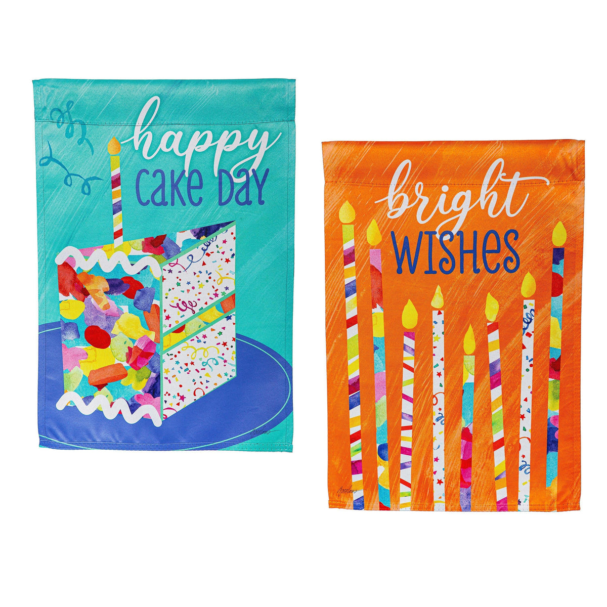 Birthday Party Reversible Garden Flag