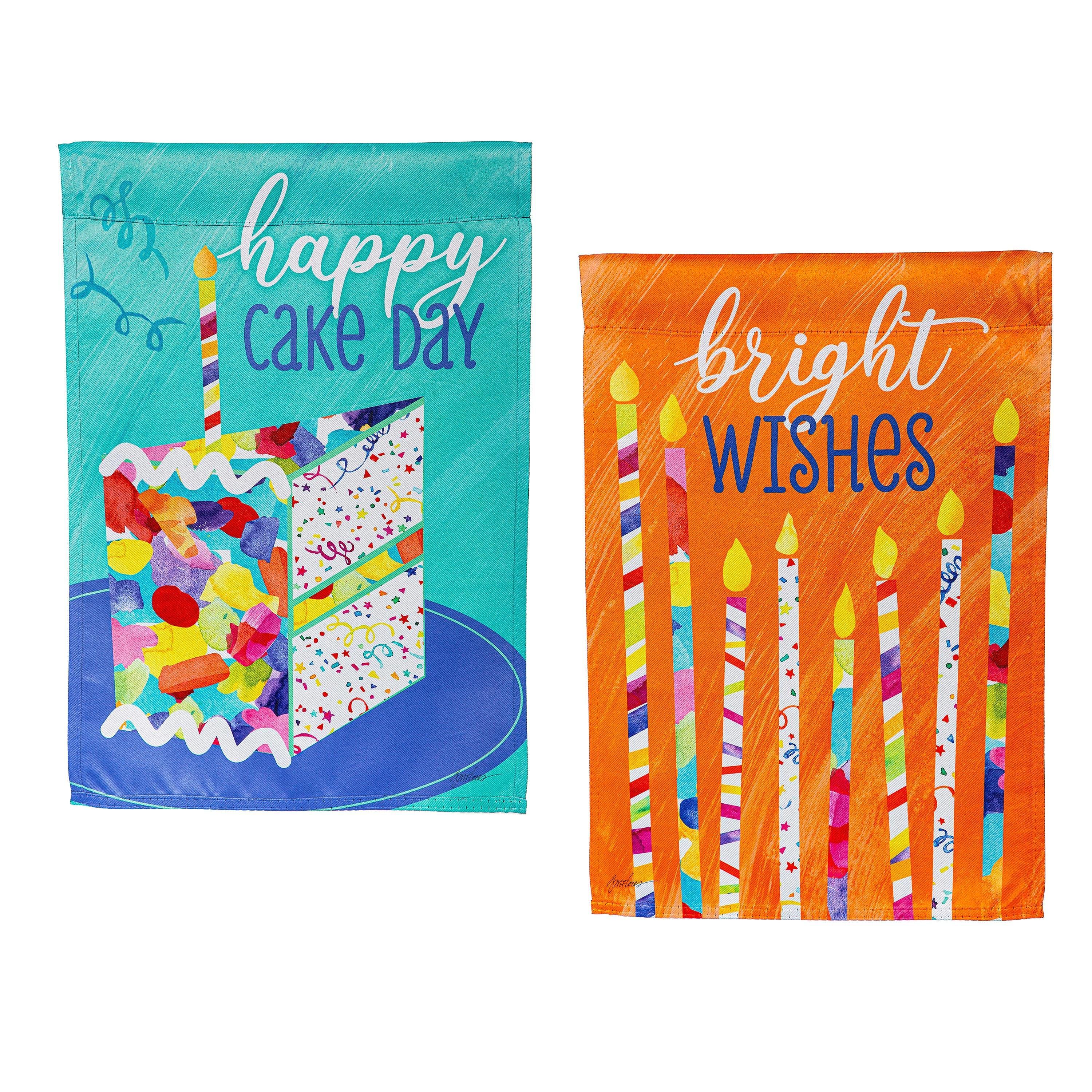 Birthday Party Reversible Garden Flag