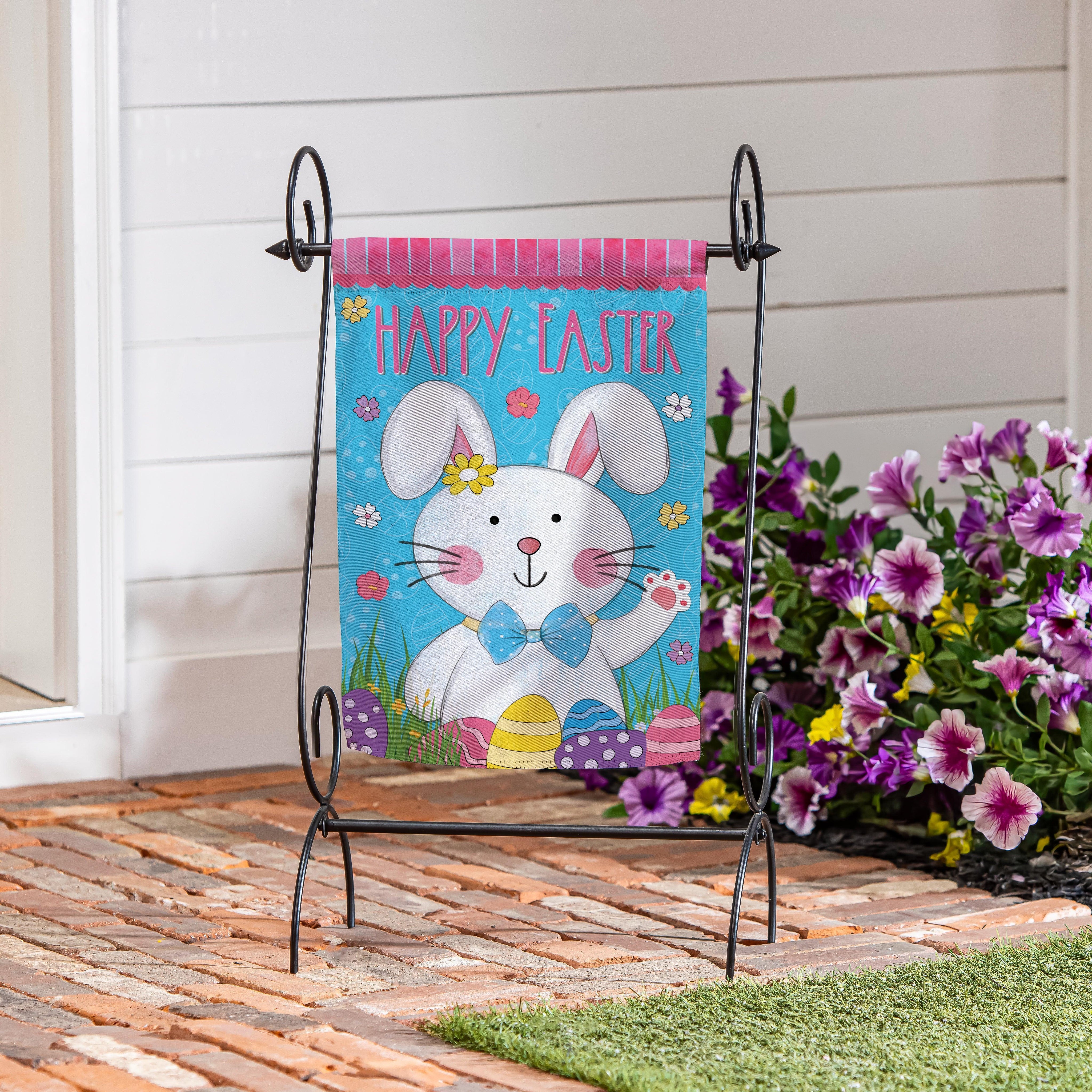 Bunny with Bowtie Garden Flag