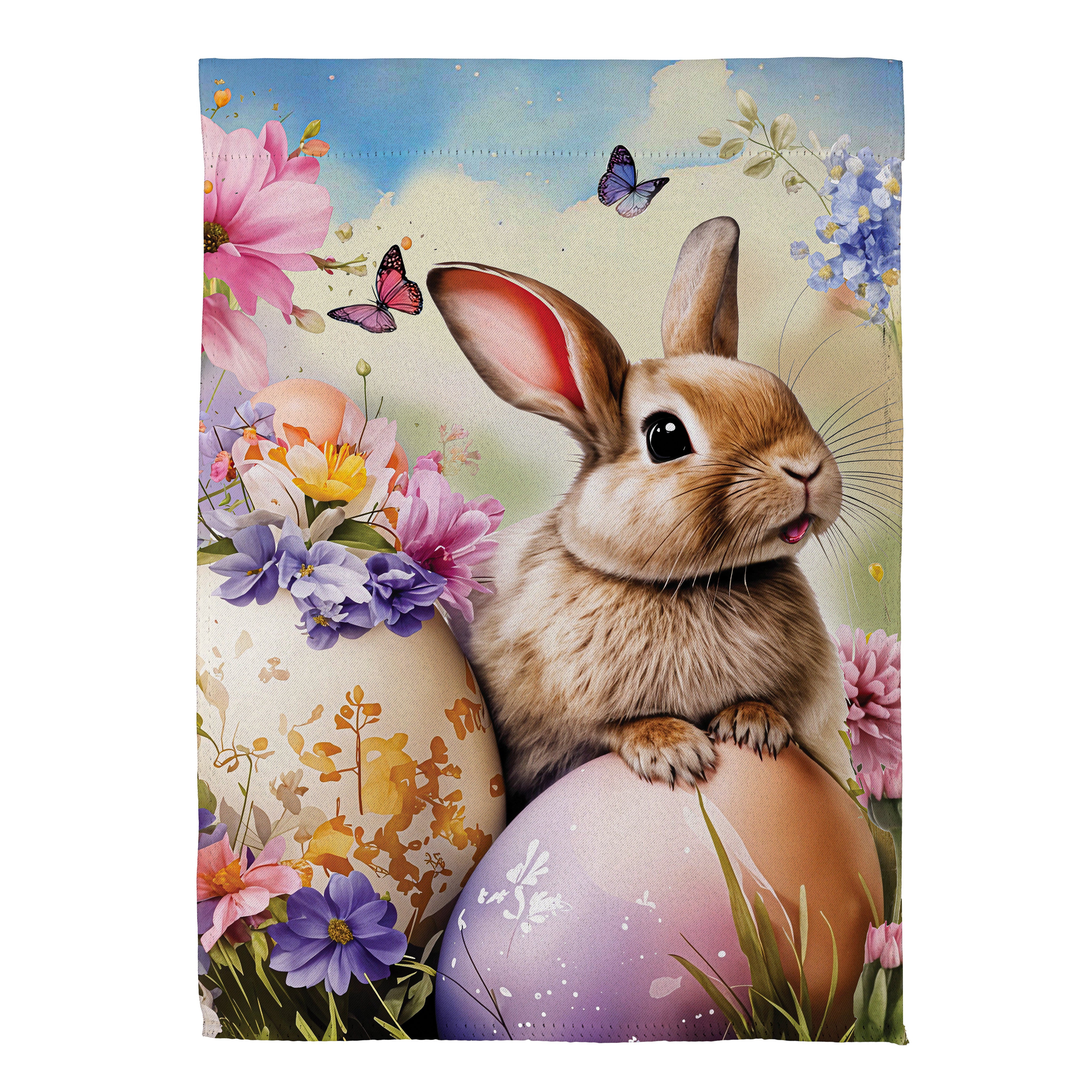 Bunny & Easter Egg Garden Flag