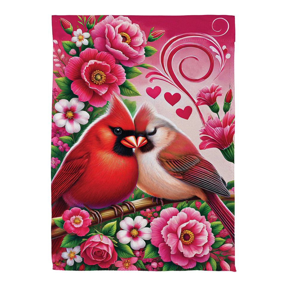 Cardinal Lovers Garden Flag