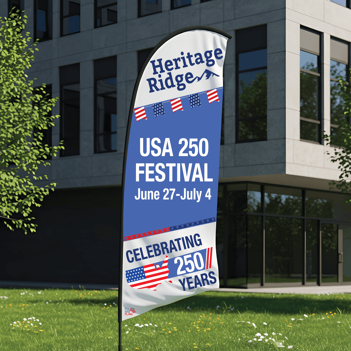 Custom Feather Flags for America 250-Custom-Fly Me Flag