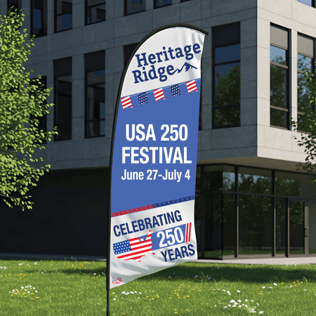 Custom Feather Flags for America 250-Custom-Fly Me Flag