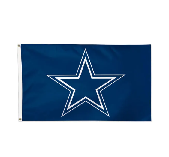 Deluxe 3' X 5' Flag - Dallas Cowboys Blue and White Star