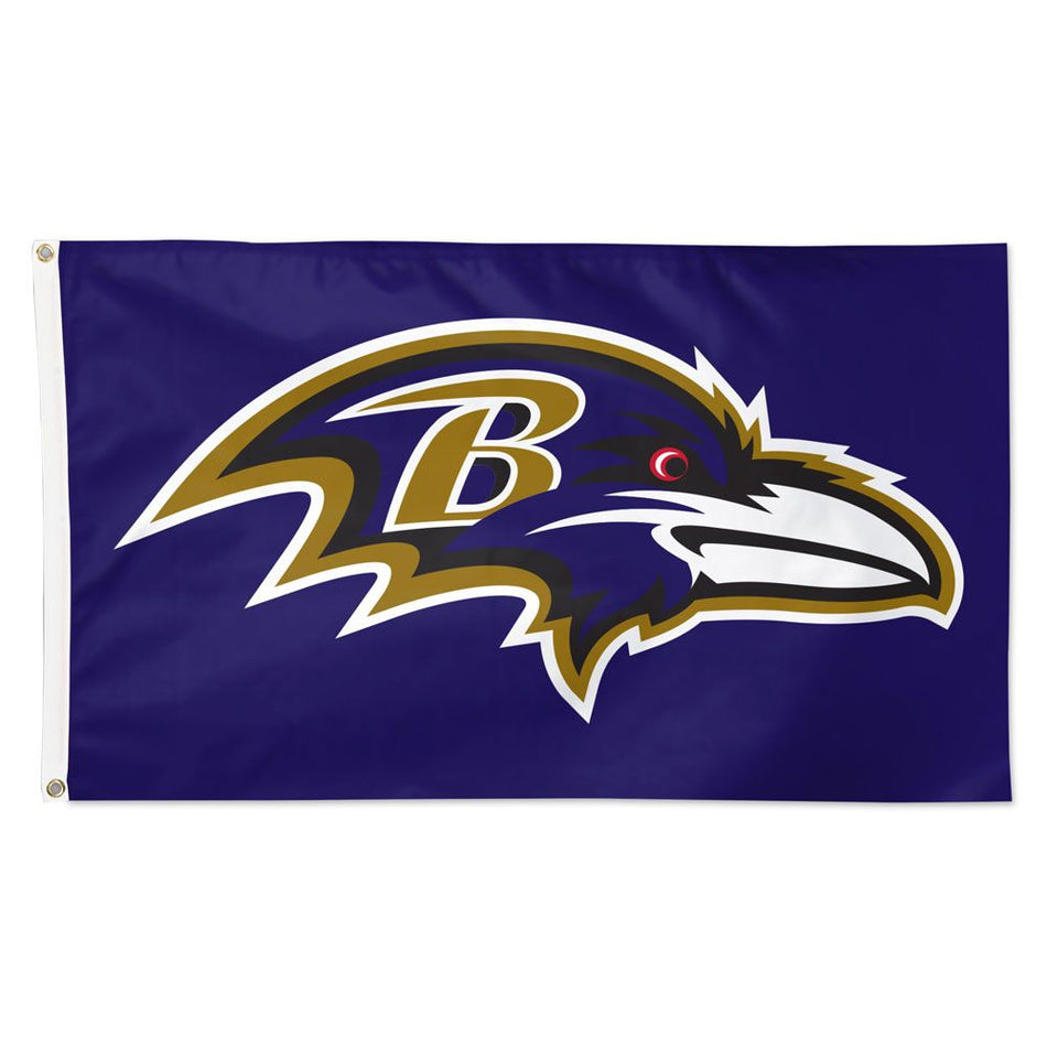 Deluxe 3' x 5' Flag - Baltimore Ravens Logo Blue Flag-Flag-Fly Me Flag