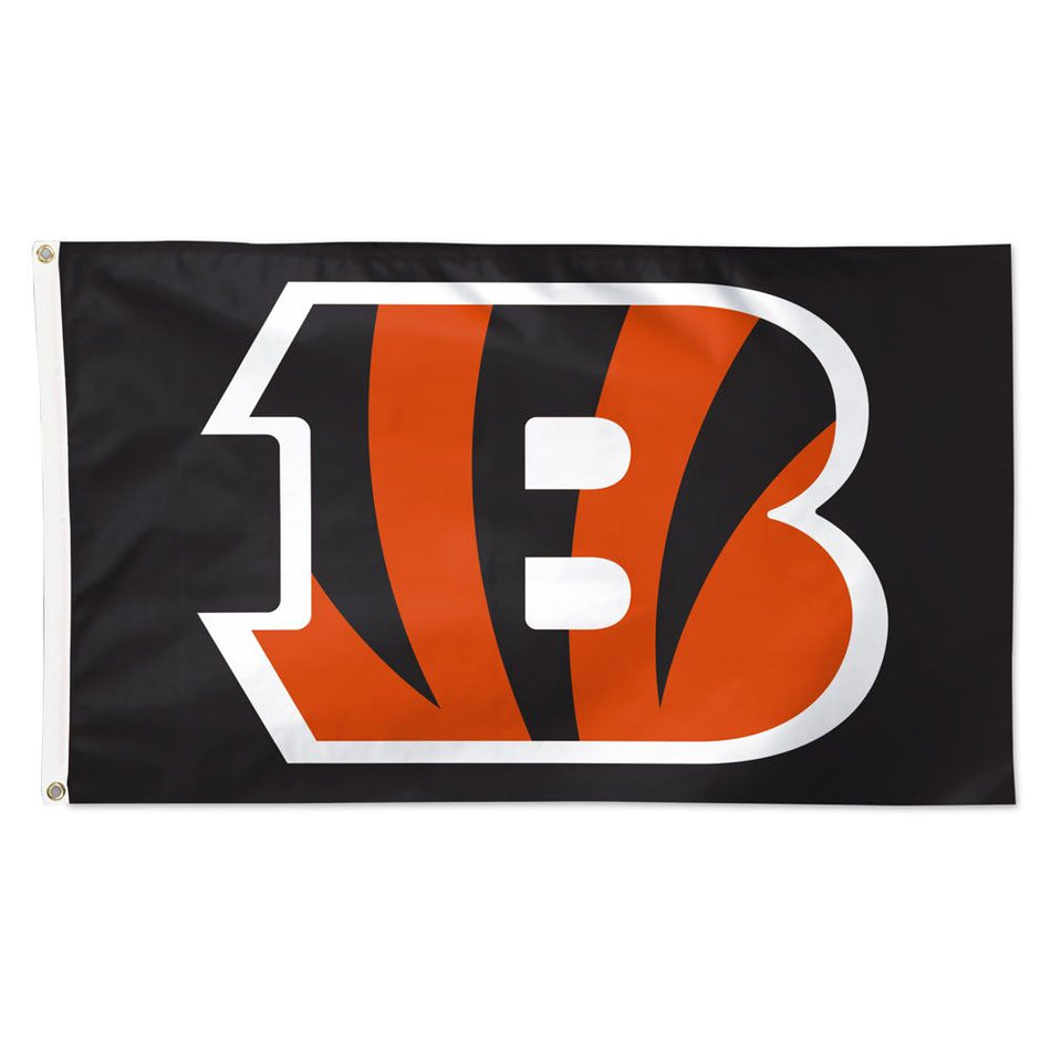Deluxe 3' x 5' Flag - Cincinnati Bengals Logo Black Flag-Flag-Fly Me Flag