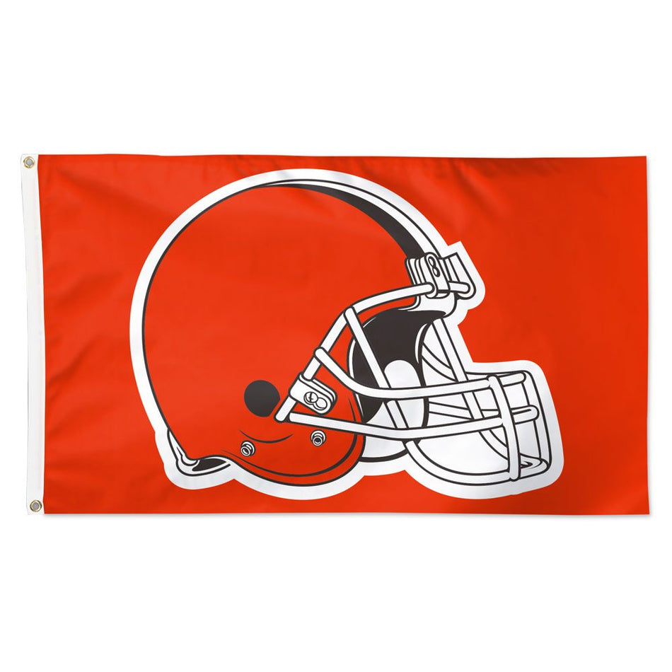 Deluxe 3' x 5' Flag - Cleveland Browns Logo Orange Flag-Flag-Fly Me Flag