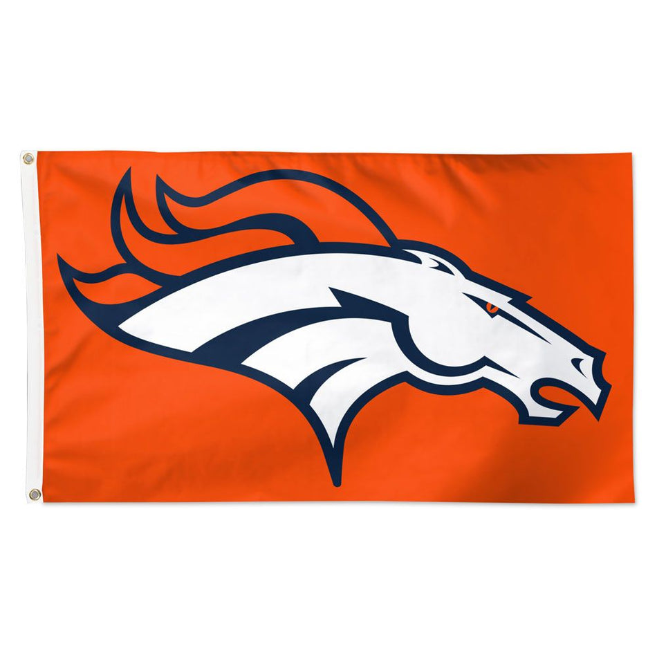 Deluxe 3' x 5' Flag - Denver Broncos Logo Orange Flag-Flag-Fly Me Flag