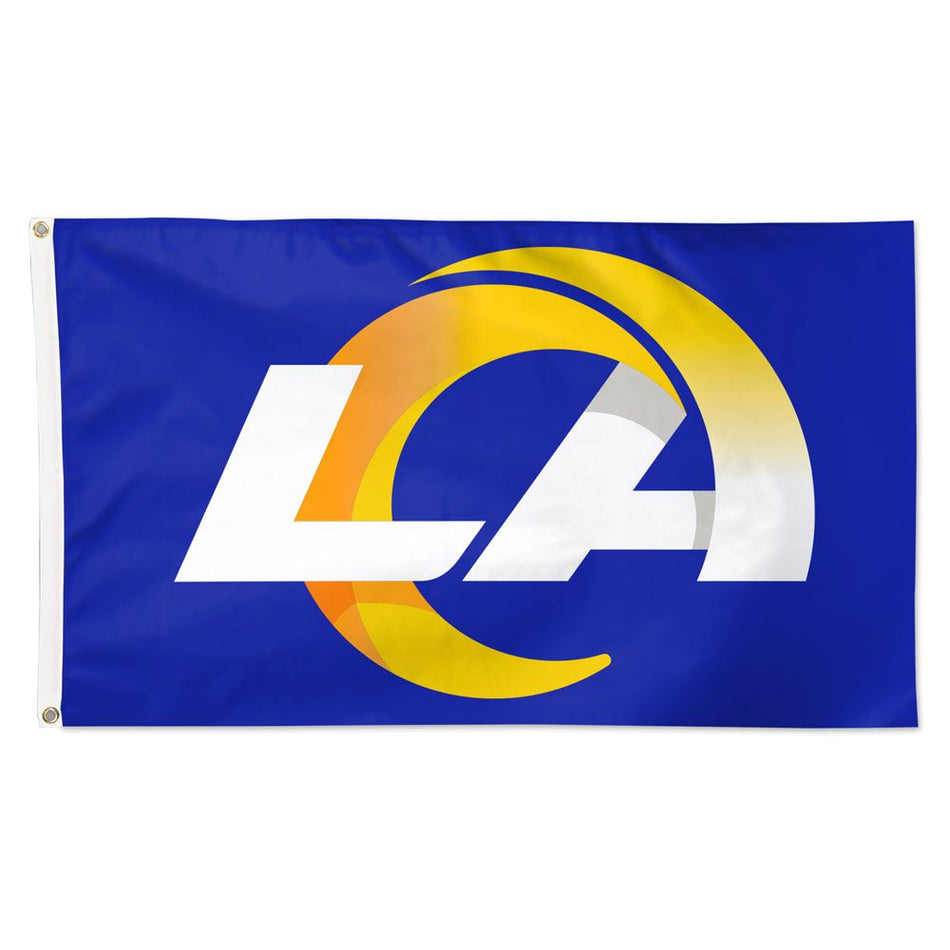 Deluxe 3' x 5' Flag - Los Angeles Rams Logo Blue Flag-Flag-Fly Me Flag