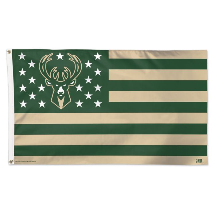 Milwaukee Bucks Americana Deluxe 3' x 5' Flag-Flag-Fly Me Flag
