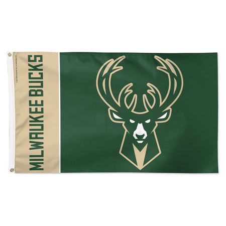 Milwaukee Bucks Team Block Deluxe 3' x 5' Flag-Flag-Fly Me Flag