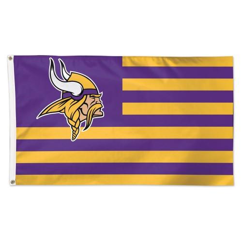 Minnesota Vikings Patriotic Americana Deluxe 3' x 5' Flag