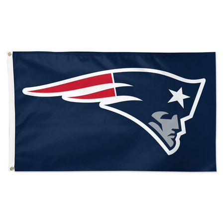 Deluxe 3' x 5' Flag - New England Patriots Logo Blue Flag-Flag-Fly Me Flag