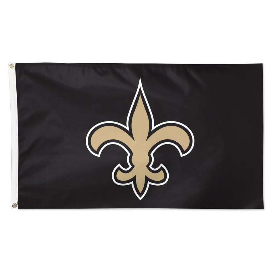 Deluxe 3' x 5' Flag - New Orleans Saints Logo Black Flag-Flag-Fly Me Flag