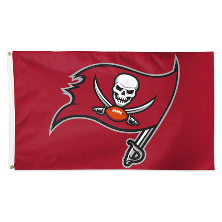 Deluxe 3' x 5' Flag - Tampa Bay Buccaneers Logo Red Flag-Flag-Fly Me Flag