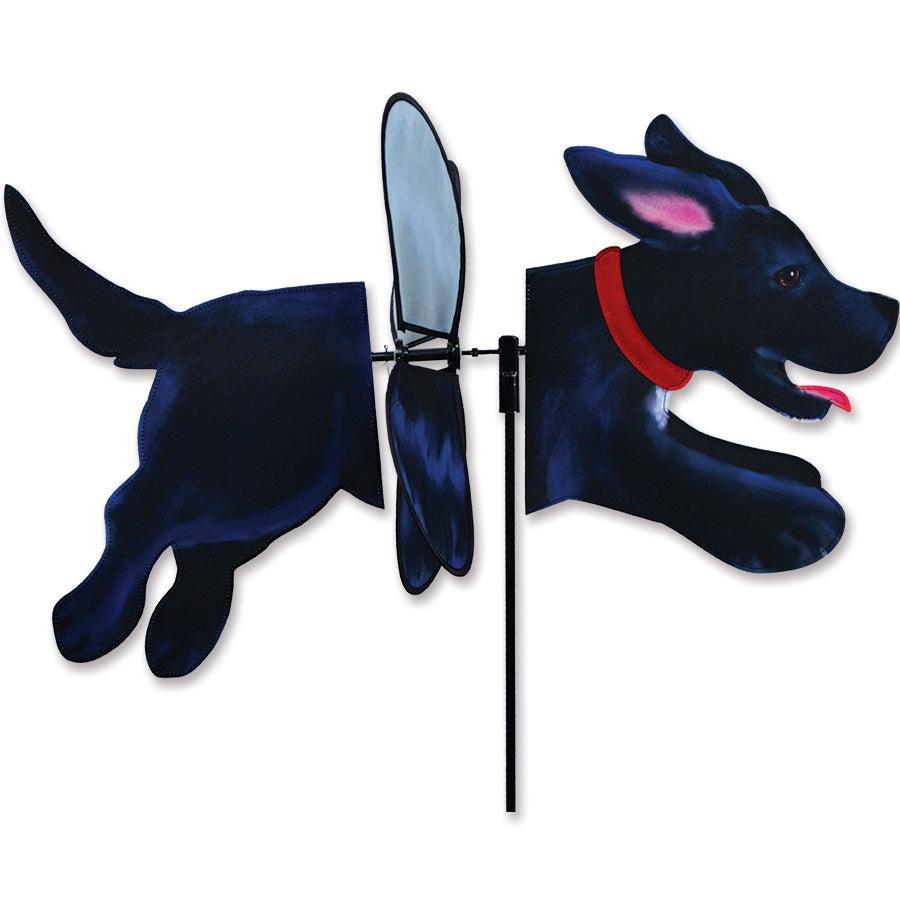 Deluxe Flying Black Lab Petite Spinner-Spinner-Fly Me Flag