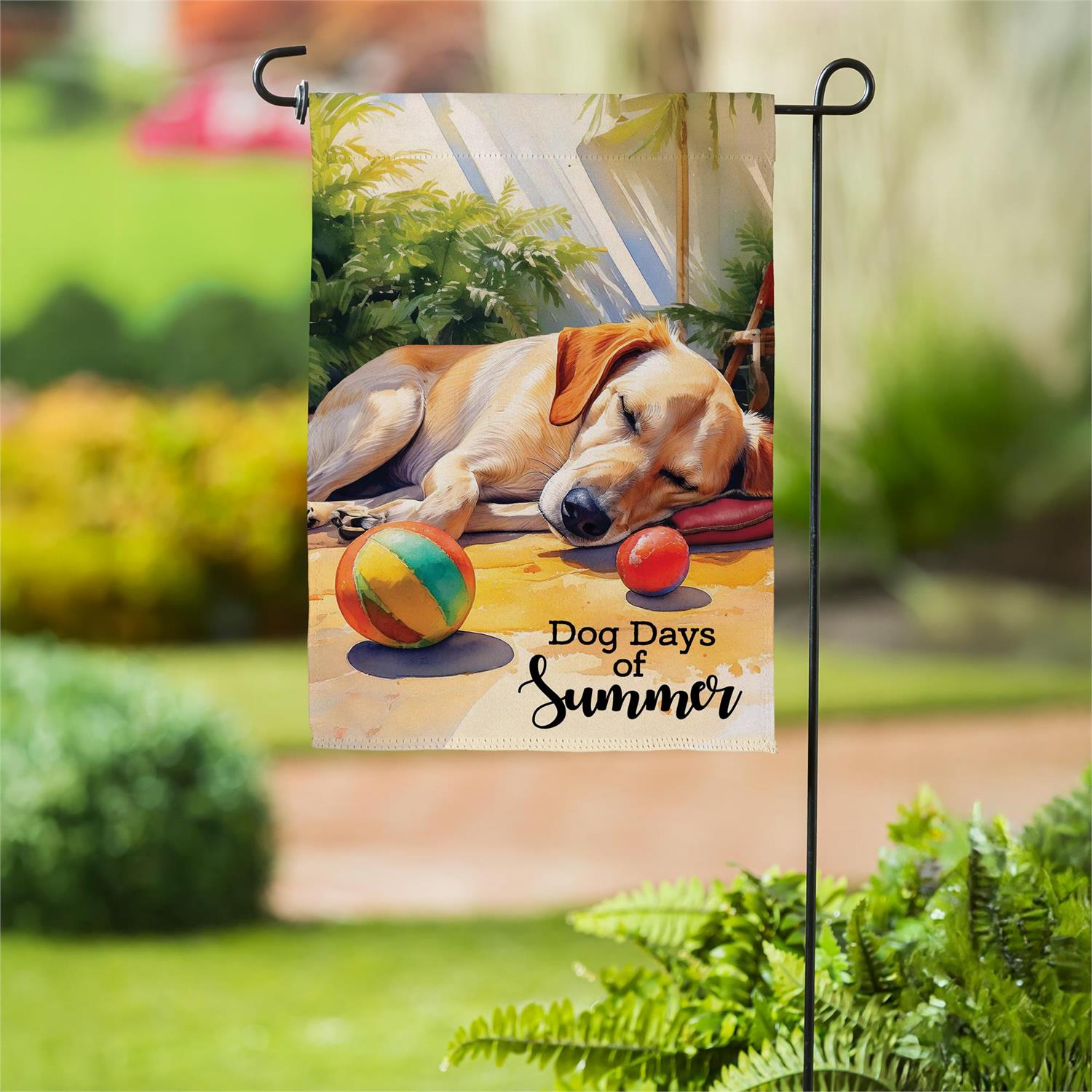 Dog Days of Summer Garden Flag