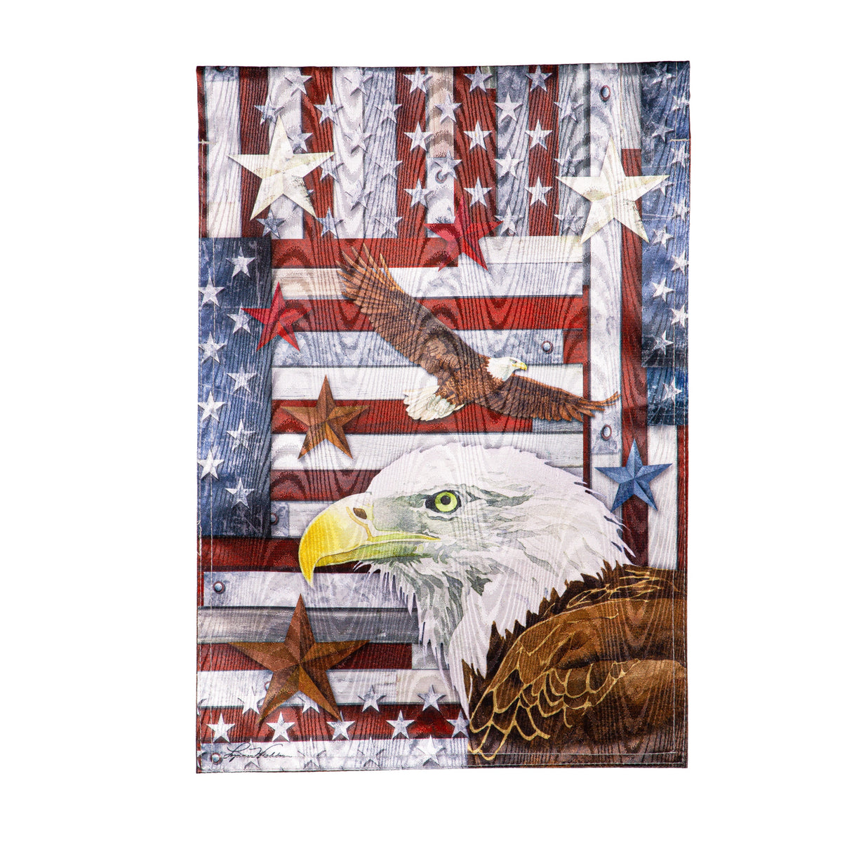 Eagle Moire Garden Flag