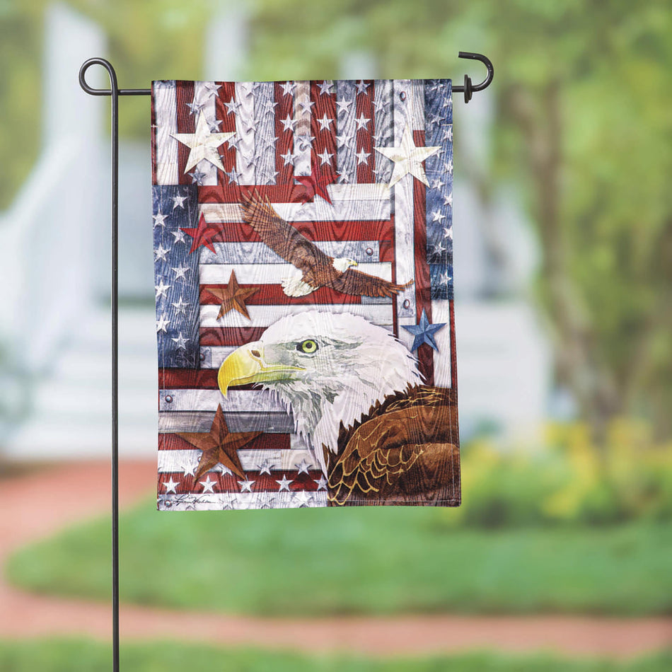 Eagle Moire Garden Flag