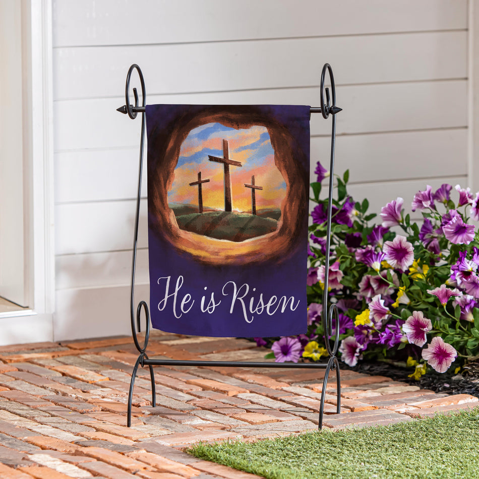 He is Risen Garden Flag