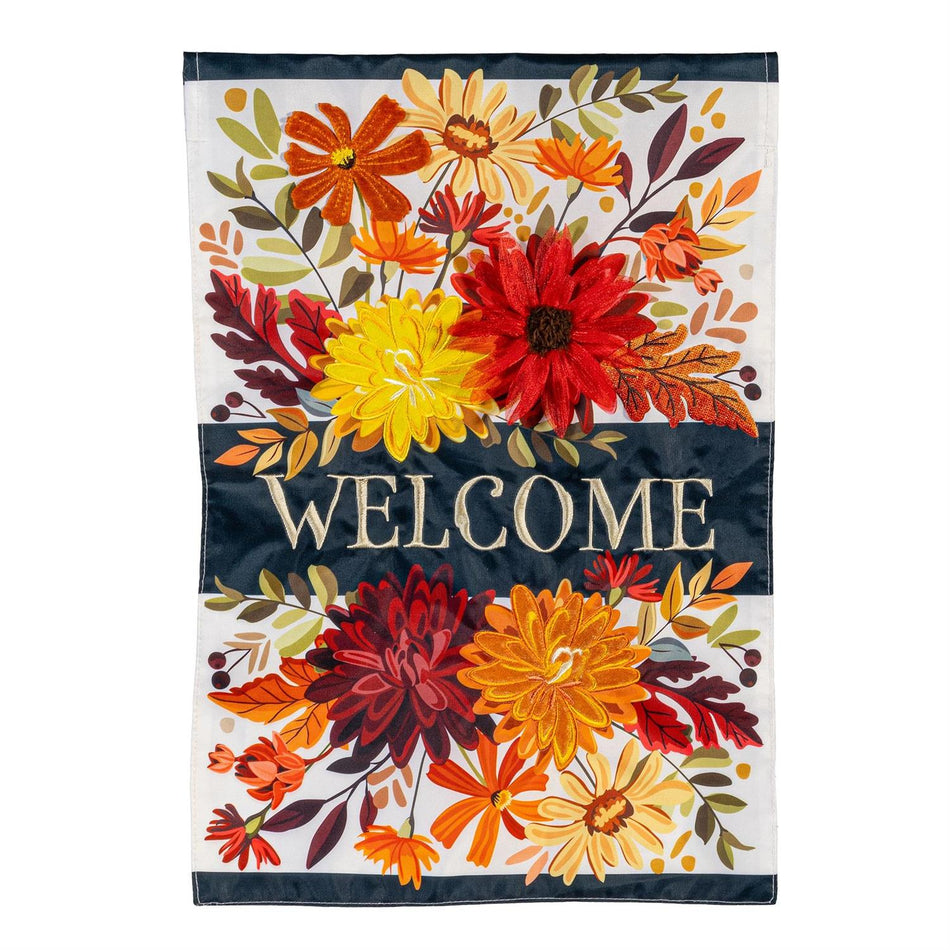 Fall Floral Garden Flag