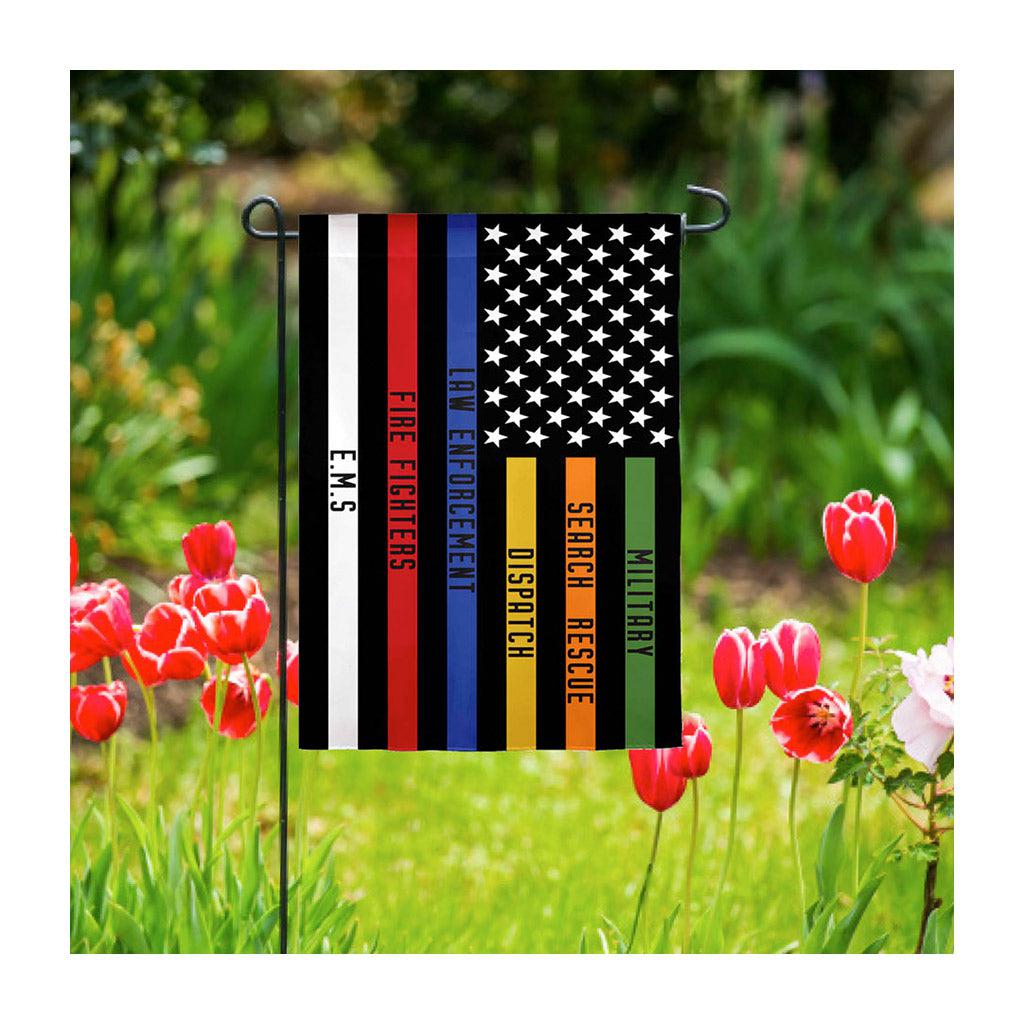 First Responders Thin Line House Banner-House Banner-Fly Me Flag