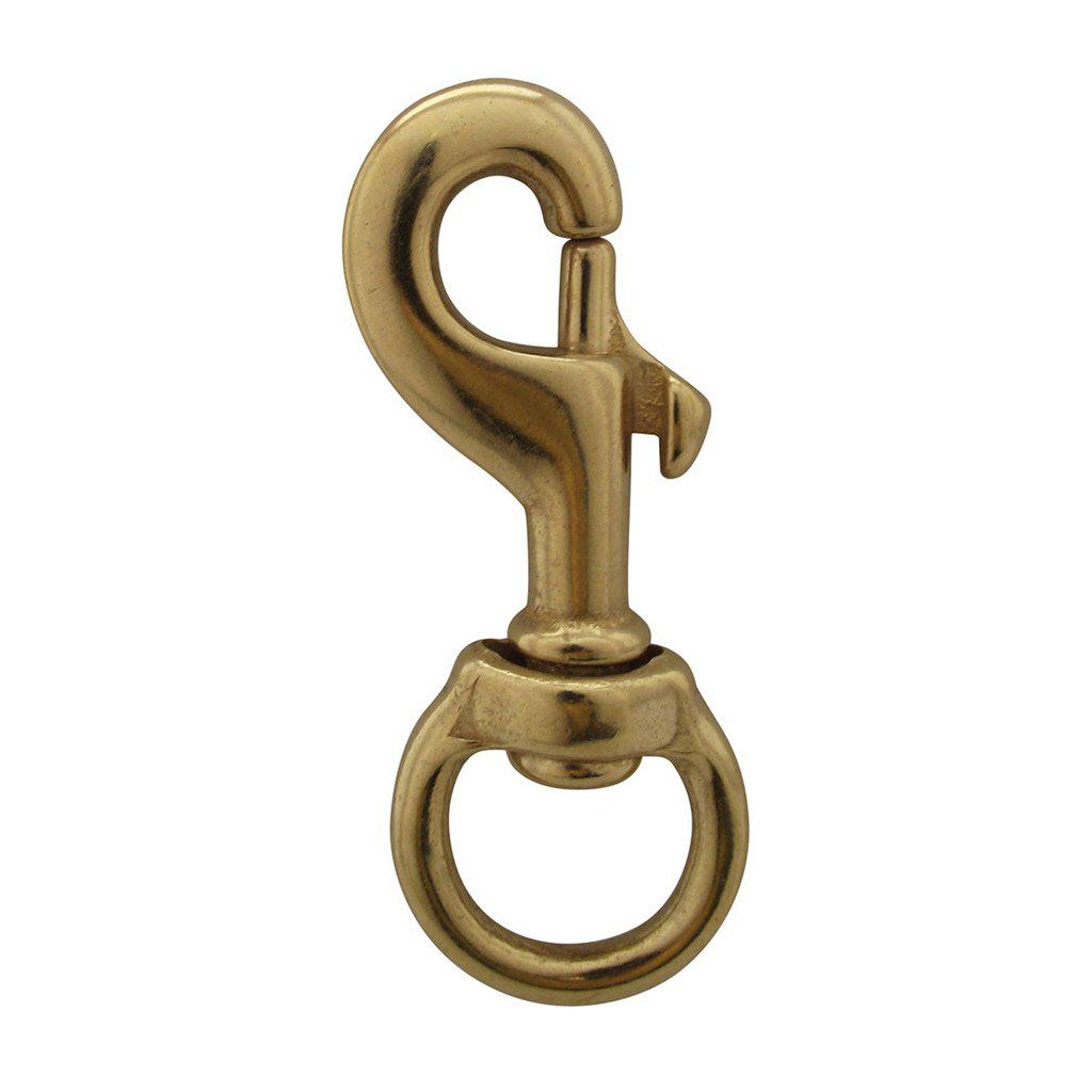 Bronze Swivel Snap Hook for Flagpole Rope Attachment Small 3 Length