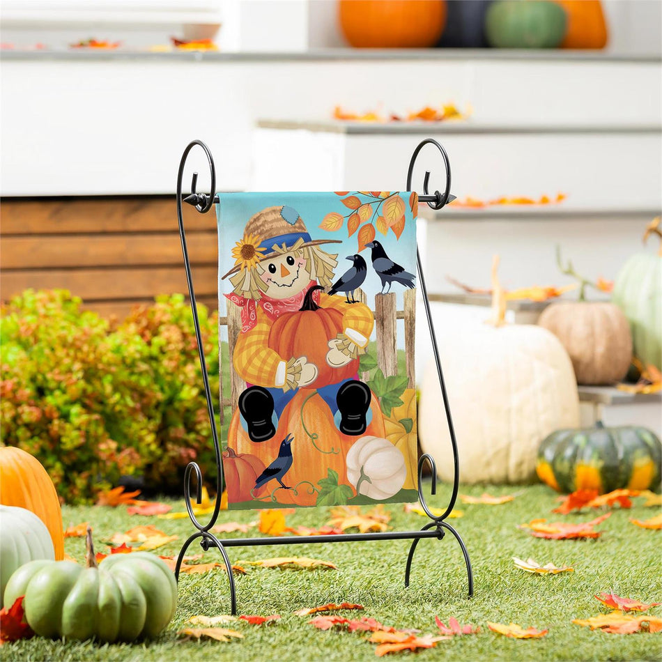 Friends & Scarecrow Garden Flag