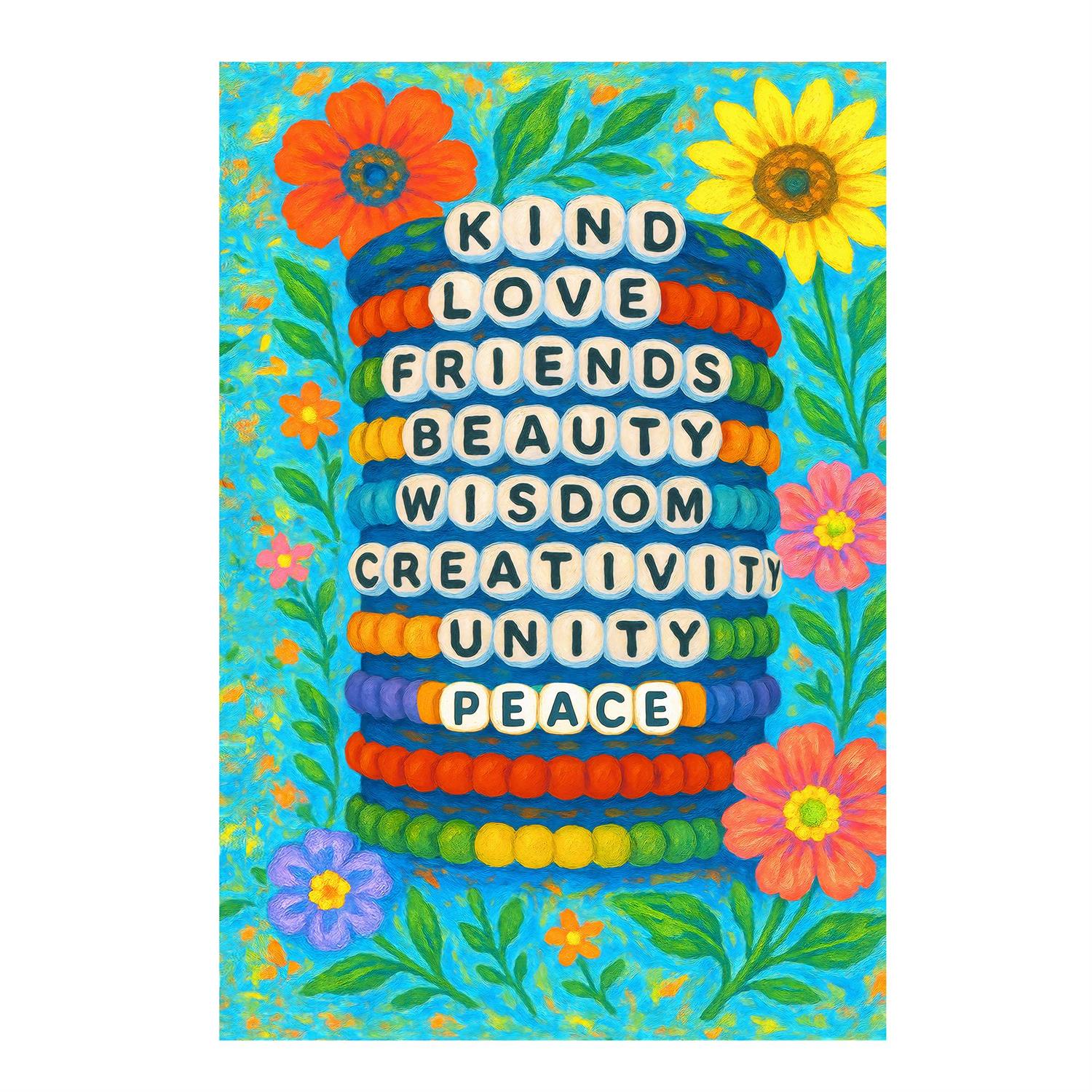 Friendship Bracelet Garden Flag