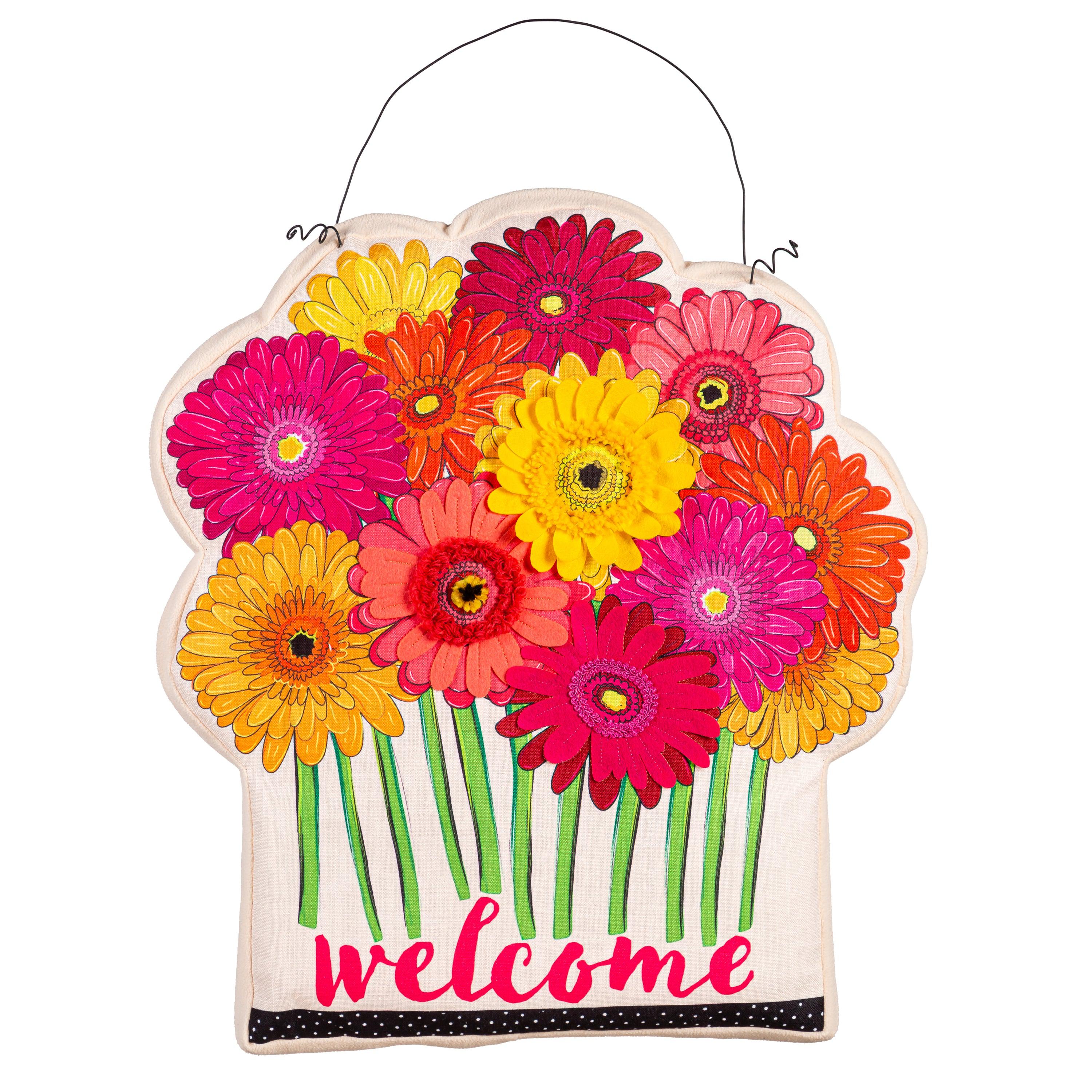 Gerbera Daisies Bouquet Door Décor