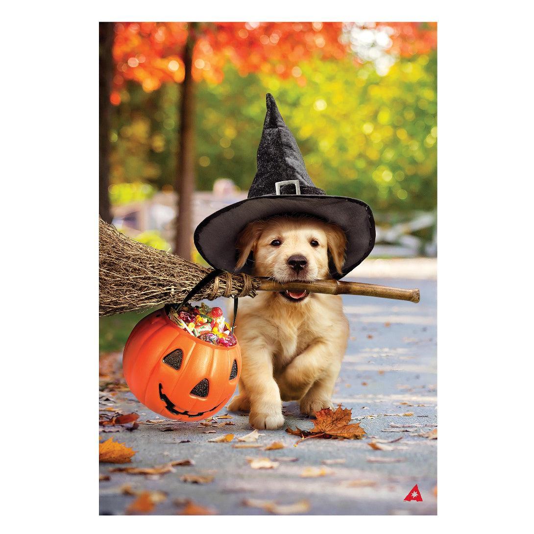 Goldens With Broom Garden Flag-Garden Flag-Fly Me Flag