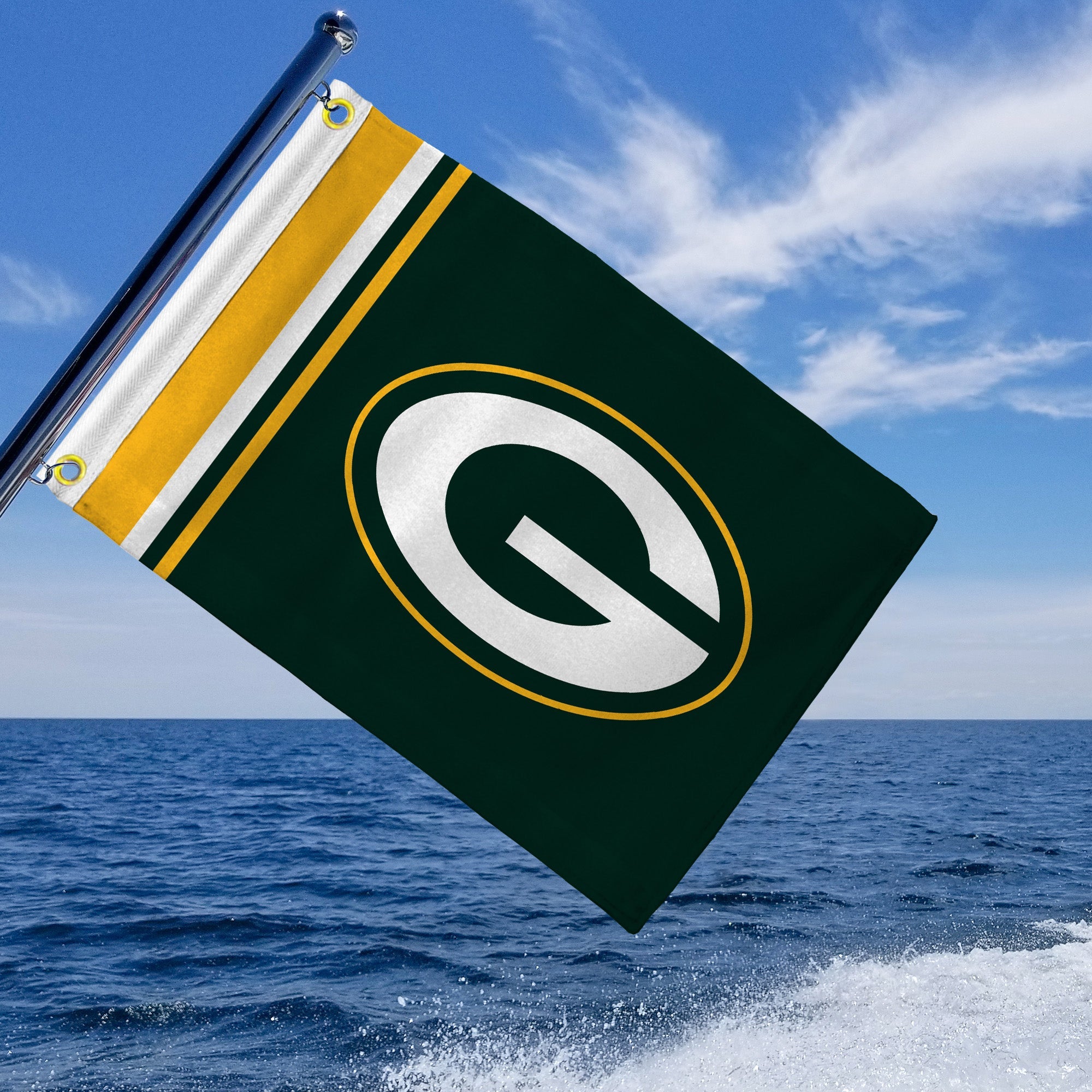 Green Bay Packers 12” x 18” Boat Flag