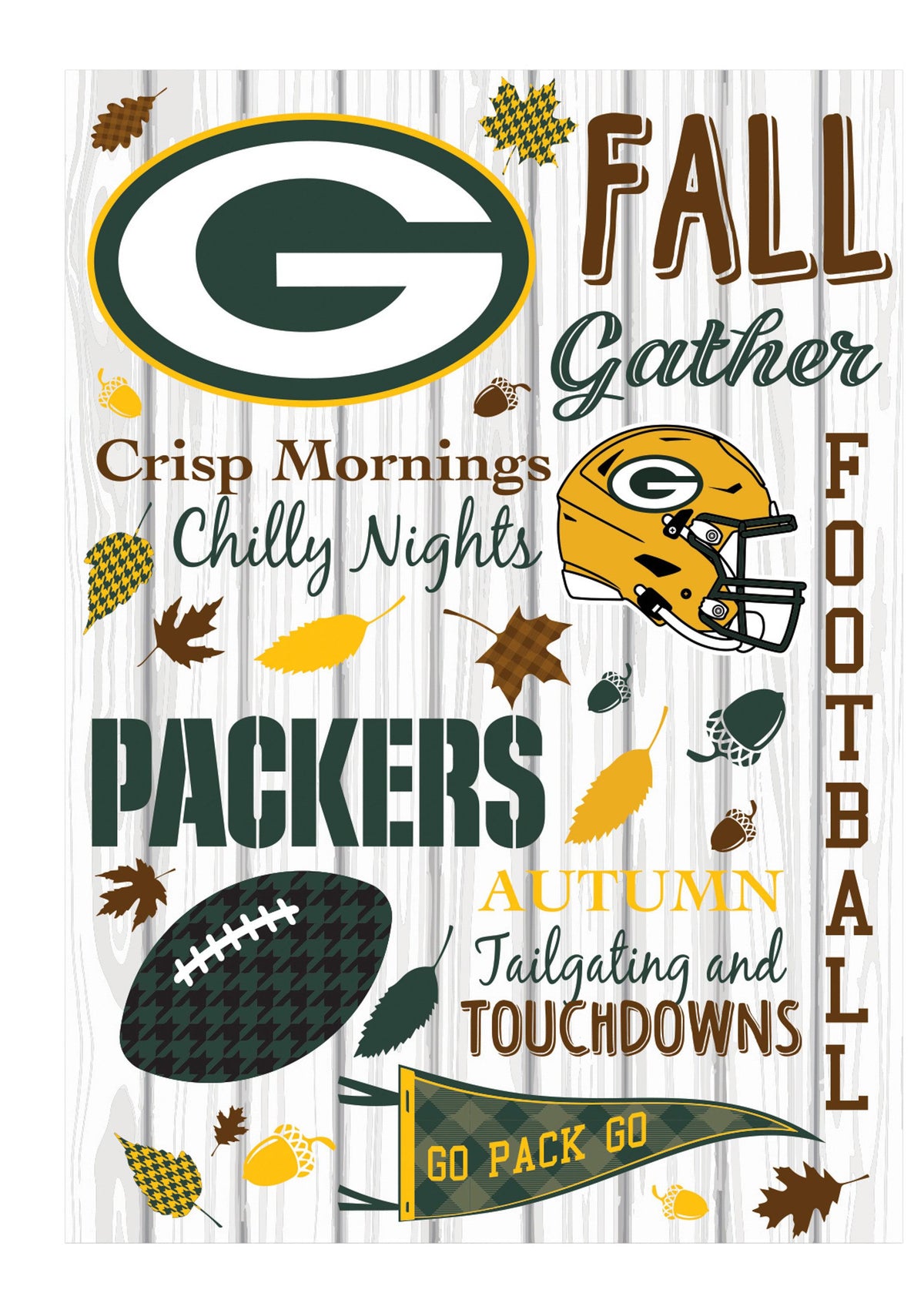 Green Bay Packers Autumn Garden Flag-Garden Flag-Fly Me Flag