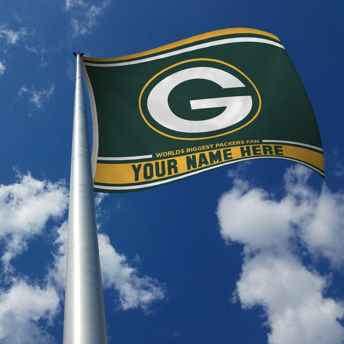 Green Bay Packers Personalized Custom 3’ x 5’ Flag