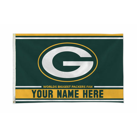 Green Bay Packers Personalized Custom 3’ x 5’ Flag