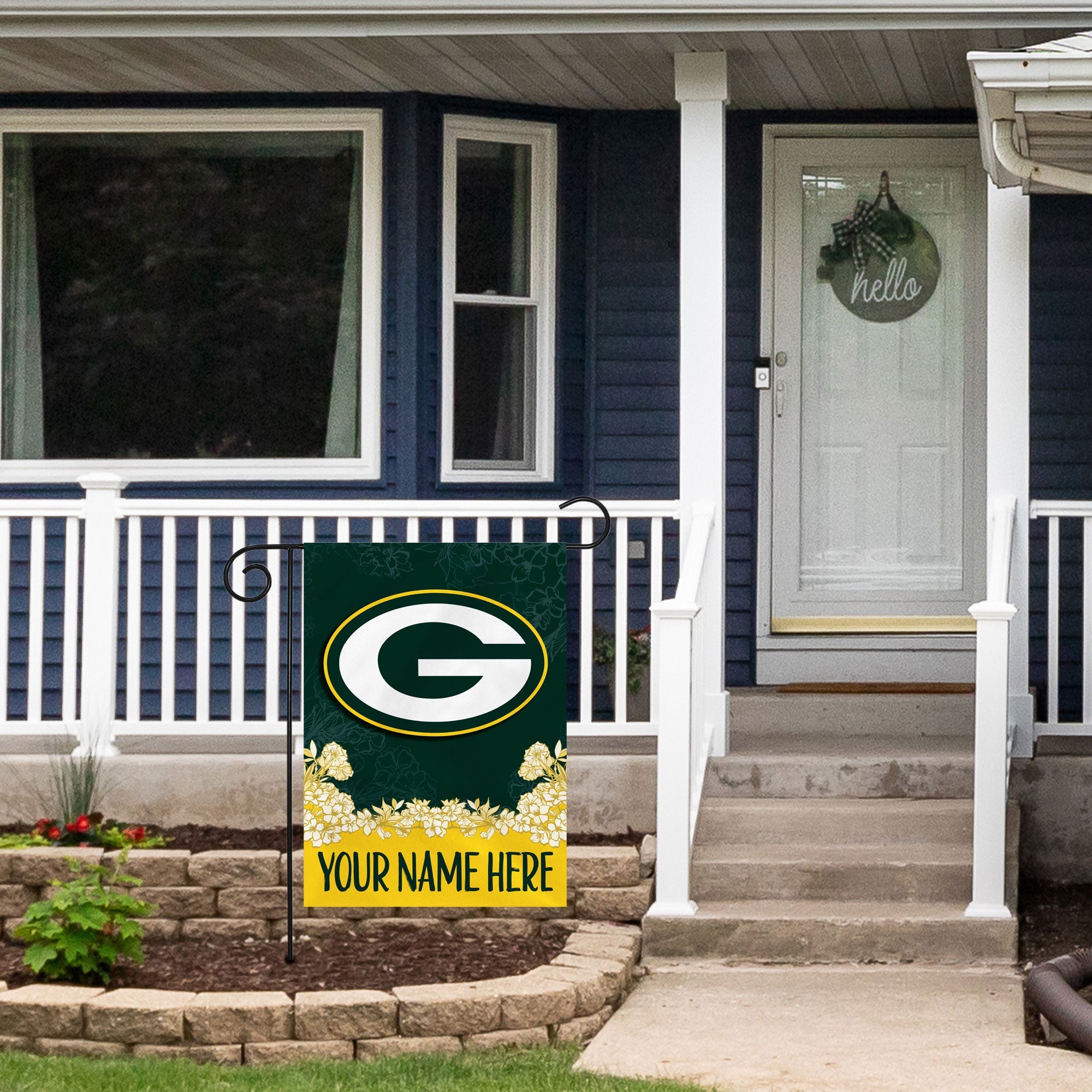 Green Bay Packers Personalized Custom Garden Flag