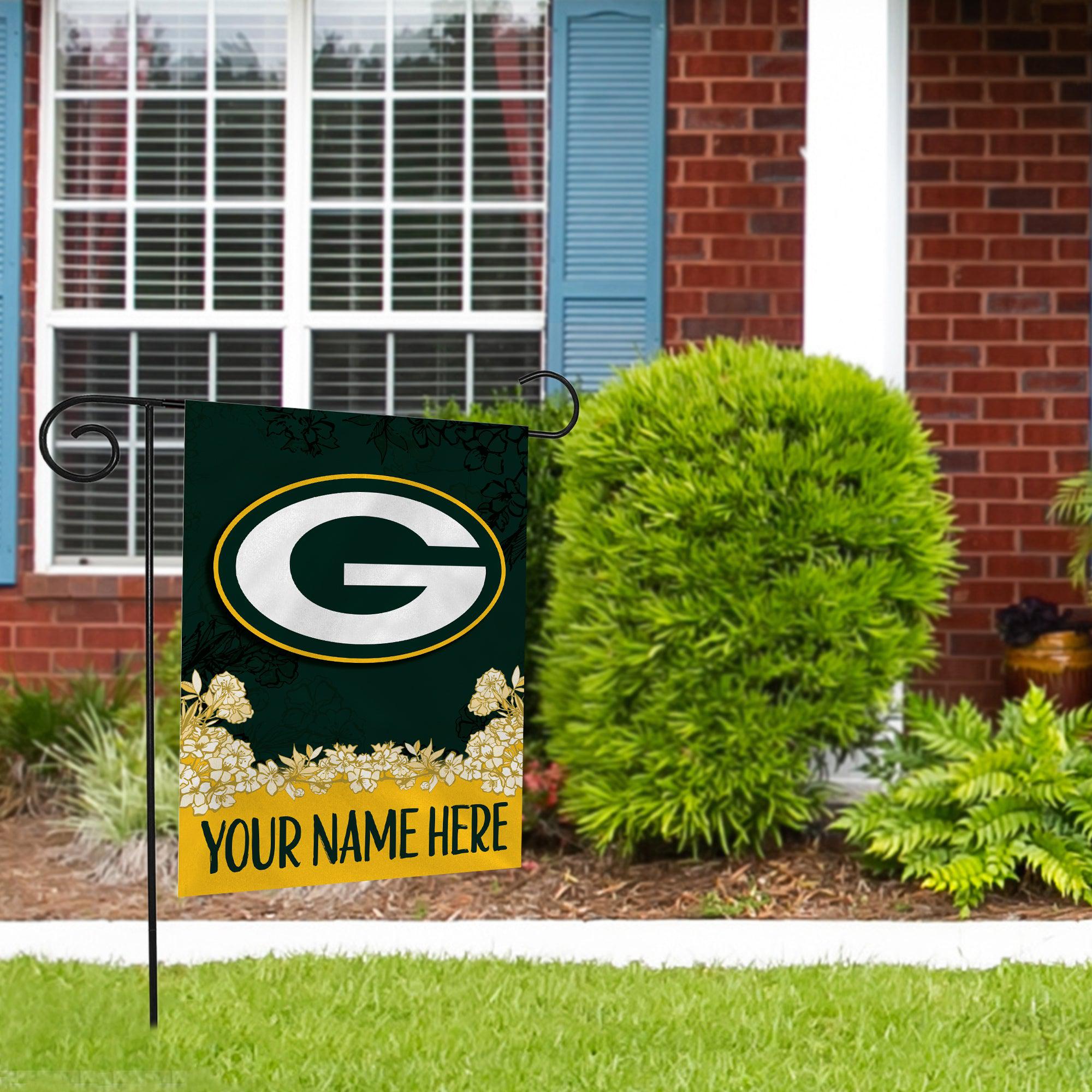 Green Bay Packers Personalized Custom Garden Flag