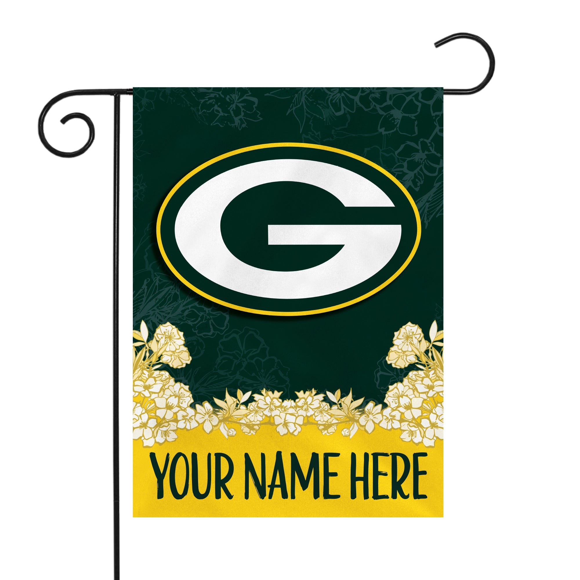 Green Bay Packers Personalized Custom Garden Flag