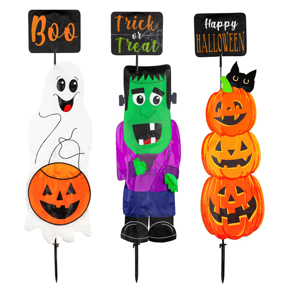 Halloween Trio Garden Stake