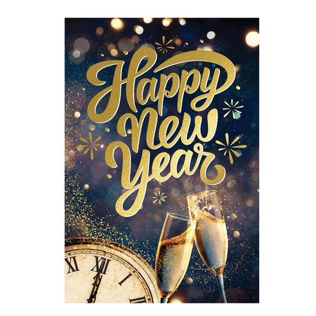Happy New Year Celebration Garden Flag