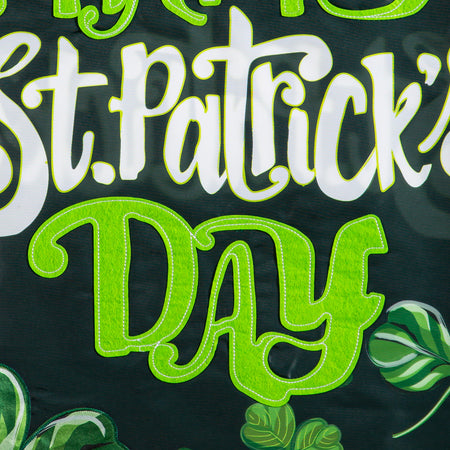 Happy St. Patrick Shamrocks House Banner