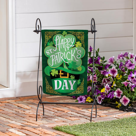 Green and Gold St. Patrick's Day Garden Flag