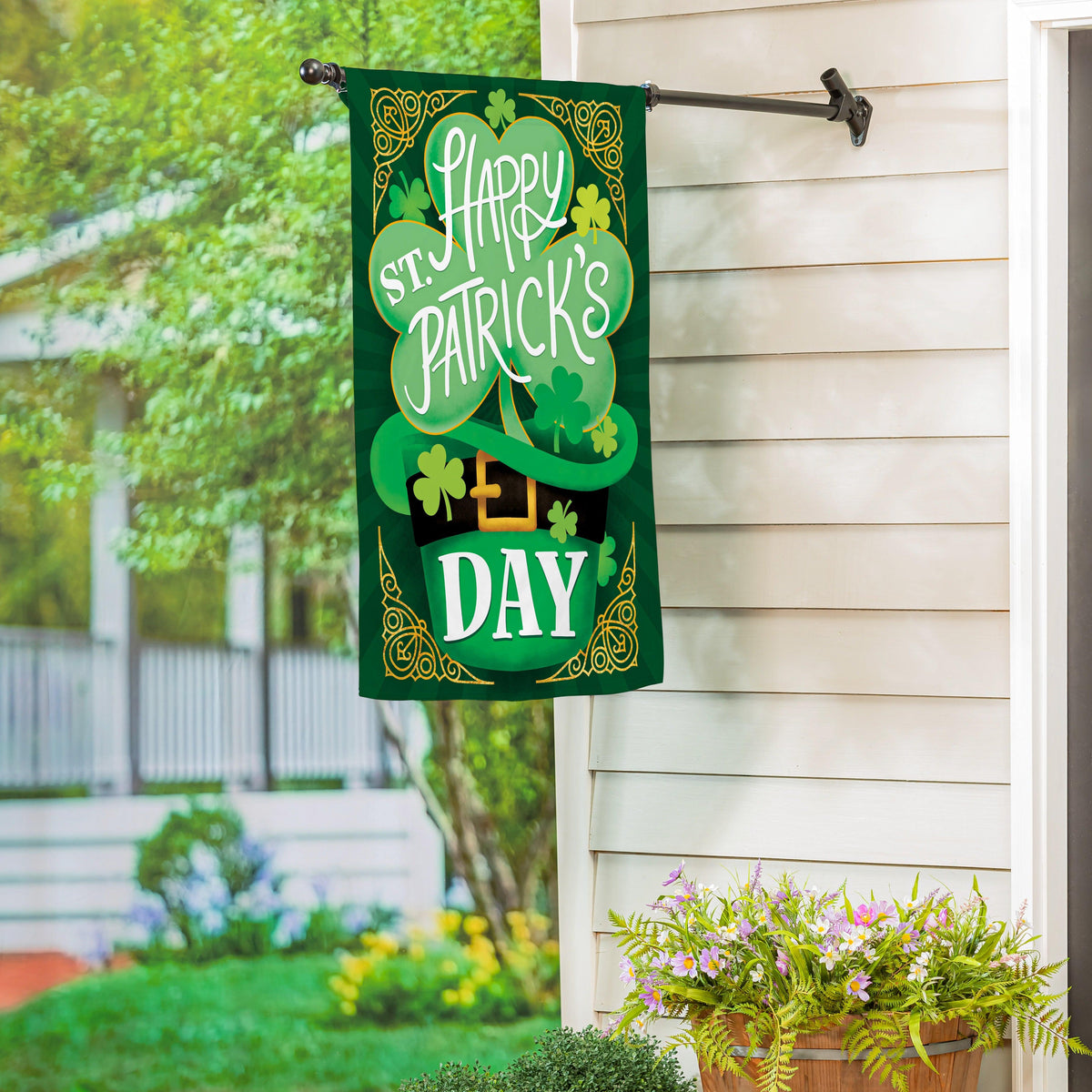 Green and gold St. Patrick's Day Banner