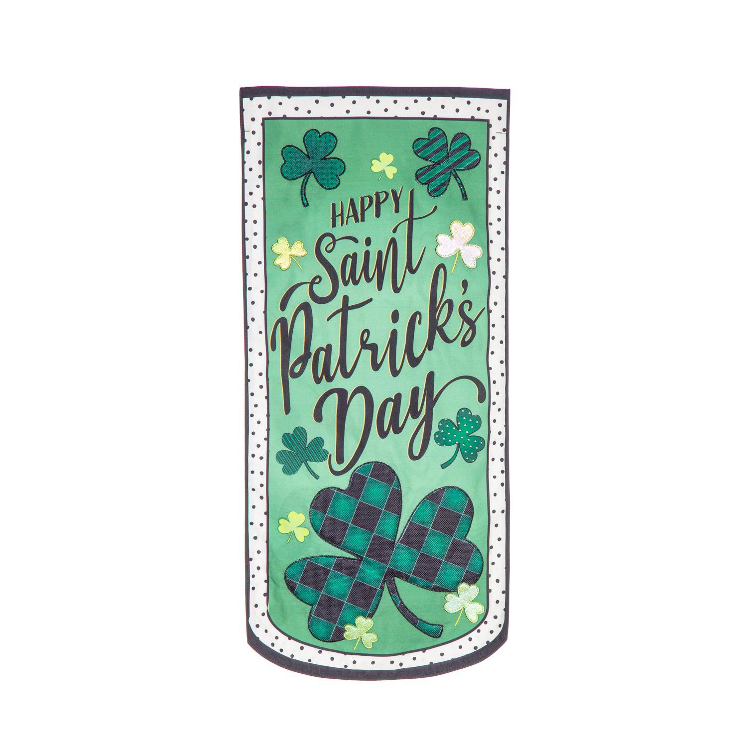 Happy St. Patrick's Day Textile Décor Flag