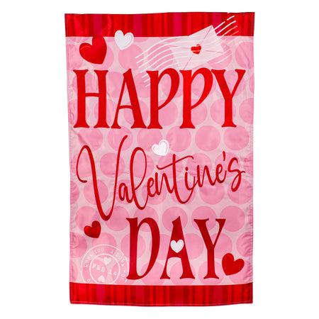 Happy Valentine's Day Hearts Garden Flag