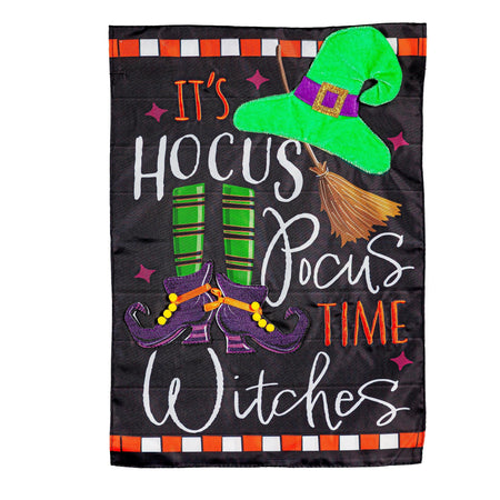 Hocus Pocus Time Garden Flag-Garden Flag-Fly Me Flag