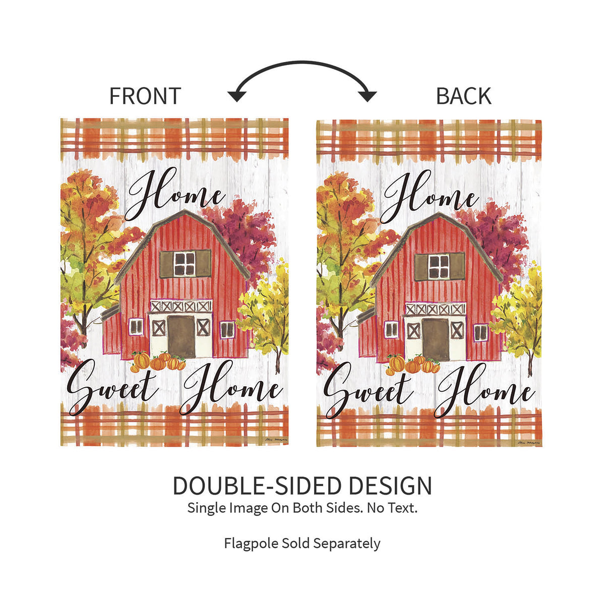 Home Sweet Home Moiré Garden Flag-Garden Flag-Fly Me Flag