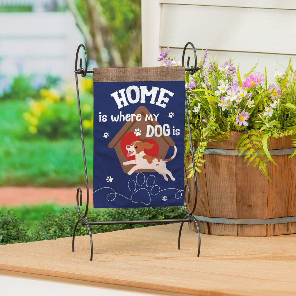 Dog Home Garden Flag
