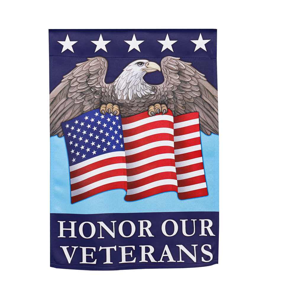 Honor Our Veterans Garden Flag