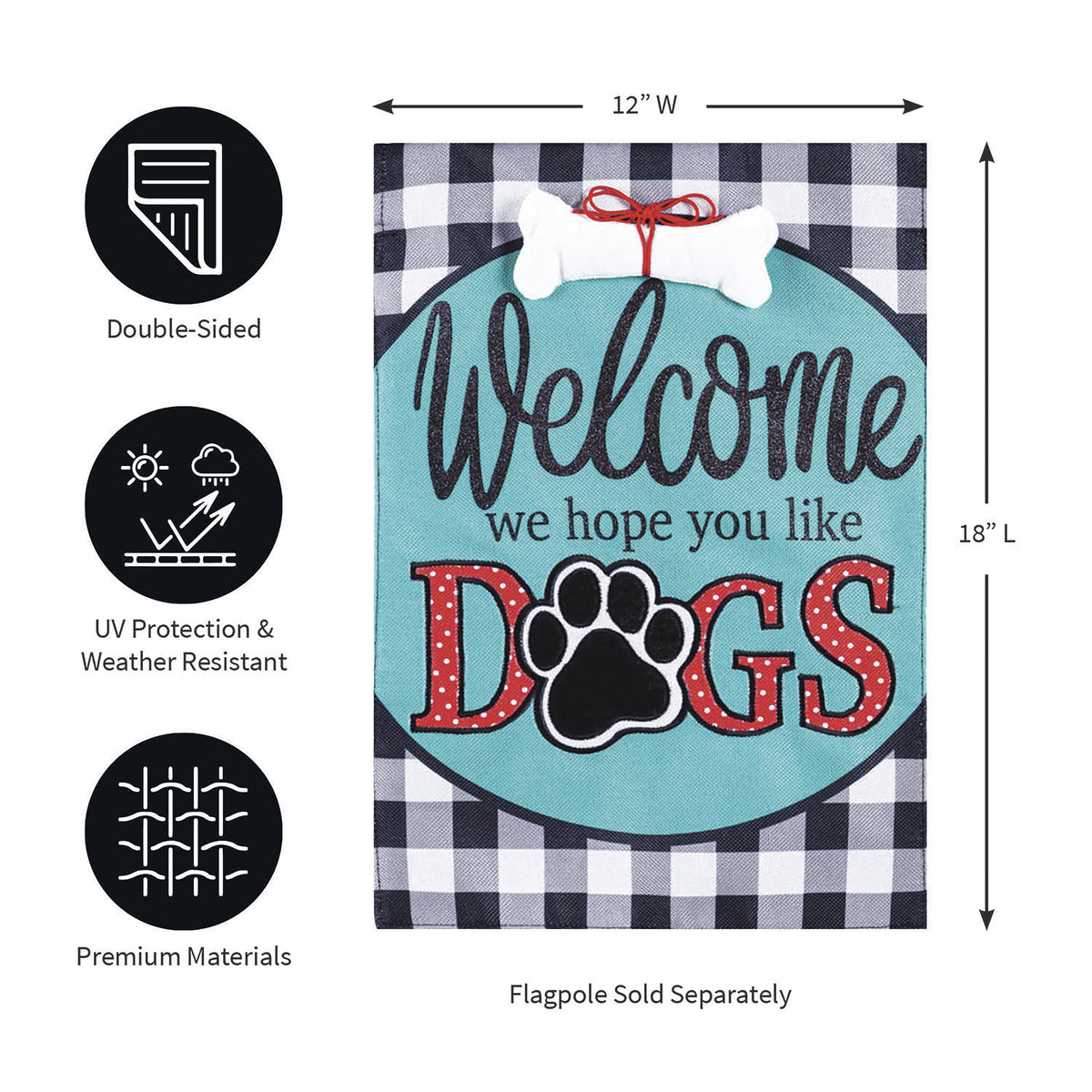 Hope You Like Dogs Garden Flag-Garden Flag-Fly Me Flag